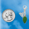 Silver Plated Christmas Lights - Green Resin - Silver Plated Clip on Charm with Mini Year 2026 Jewelry Ideas and Examples