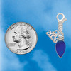 Silver Plated Christmas Lights - Blue Resin - Silver Plated Clip on Charm with Mini Year 2026 Jewelry Ideas and Examples