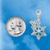 Silver Plated Snowflake with Clear Crystal - Silver Plated Clip on Charm with Mini Year 2026 Jewelry Ideas and Examples