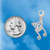 Silver Plated Double Music Note - Silver Plated Clip on Charm with Mini Year 2026 Jewelry Ideas and Examples