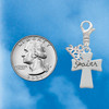 Silver Plated Faith Flat Cross - Silver Plated Clip on Charm with Mini Year 2026 Jewelry Ideas and Examples
