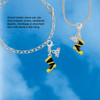 Silver Plated Black and Yellow Firefighter Boot - Silver Plated Clip on Charm with Mini Year 2026