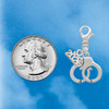Silver Plated Handcuffs - Silver Plated Clip on Charm with Mini Year 2026 Jewelry Ideas and Examples