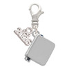 Silver Plated Book - Silver Plated Clip on Charm with Mini Year 2026: Year to Remember Jewelry Gift - Celebrations