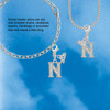 Silver Plated Crystal Initial - N - Silver Plated Clip on Charm with Mini Year 2026