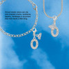 Silver Plated Crystal Initial - O - Silver Plated Clip on Charm with Mini Year 2026