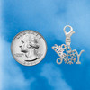 Silver Plated Joy with Snowflake - Silver Plated Clip on Charm with Mini Year 2026 Jewelry Ideas and Examples