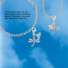 Silver Plated Small Dragonfly with Crystal - Silver Plated Clip on Charm with Mini Year 2026