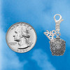 Silver Plated Tortoise - Silver Plated Clip on Charm with Mini Year 2026 Jewelry Ideas and Examples