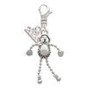 Silver Plated Dog with 4 Dangle legs - Silver Plated Clip on Charm with Mini Year 2026: Year to Remember Jewelry Gift - Celebrations