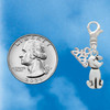 Silver Plated 2-D Dog - Silver Plated Clip on Charm with Mini Year 2026 Jewelry Ideas and Examples
