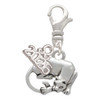 Silver Plated Panther - Silver Plated Clip on Charm with Mini Year 2026: Year to Remember Jewelry Gift - Celebrations