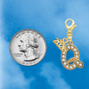 Gold-tone Crystal Initial - Q - Gold-tone Plated Clip on Charm with Mini Year 2026 Jewelry Ideas and Examples