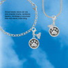 Silver Plated Paw in Circle - Silver Plated Clip on Charm with Mini Year 2026