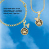 Gold-tone Paw in Circle - Gold-tone Plated Clip on Charm with Mini Year 2026