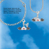 Silver Plated Enamel Nurse Hat with Wings - Silver Plated Clip on Charm with Mini Year 2026