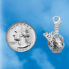 Silver Plated Medium 3-D Ram Head - Silver Plated Clip on Charm with Mini Year 2026 Jewelry Ideas and Examples