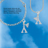 Silver Plated Large Greek Letter - Lambda - Silver Plated Clip on Charm with Mini Year 2026