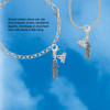 Silver Plated Beaded ''Cheer'' - Silver Plated Clip on Charm with Mini Year 2026