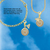 Gold-tone Disc with Crystal Heart - Gold-tone Plated Clip on Charm with Mini Year 2026