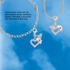 Silver Plated Small Crystal Heart with Nurse Hat - Silver Plated Clip on Charm with Mini Year 2026