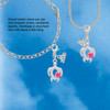 Silver Plated Open Sea Turtle with Hot Pink Plumeria - Silver Plated Clip on Charm with Mini Year 2026