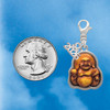 Resin Laughing Buddha in Frame - Silver Plated Clip on Charm with Mini Year 2026 Jewelry Ideas and Examples