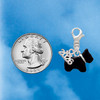Silver Plated Black Scottie Dog - Silver Plated Clip on Charm with Mini Year 2026 Jewelry Ideas and Examples
