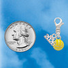 Silver Plated 3-D Enamel Water Polo - Silver Plated Clip on Charm with Mini Year 2026 Jewelry Ideas and Examples