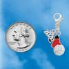 Silver Plated I Love Volleyball - Red Heart - Silver Plated Clip on Charm with Mini Year 2026 Jewelry Ideas and Examples