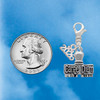Silver Plated 3-D ''Carpe Diem'' Stamp - Silver Plated Clip on Charm with Mini Year 2026 Jewelry Ideas and Examples