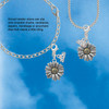 Two-tone Large Daisy Flower - Silver Plated Clip on Charm with Mini Year 2026