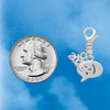 Silver Plated Emoticon :- ) - Winking - Silver Plated Clip on Charm with Mini Year 2026 Jewelry Ideas and Examples