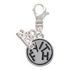 Silver Plated Faith in Circle - Silver Plated Clip on Charm with Mini Year 2026: Year to Remember Jewelry Gift - Celebrations