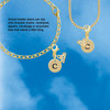 Gold-tone Disc 1/2'' Initial - c - Gold-tone Plated Clip on Charm with Mini Year 2026