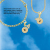 Gold-tone Disc 1/2'' Initial - v - Gold-tone Plated Clip on Charm with Mini Year 2026