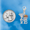 Silver Plated Love with Chocolate Cupcake - Silver Plated Clip on Charm with Mini Year 2026 Jewelry Ideas and Examples