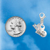 Hope Heart with AB Crystal - Silver Plated Clip on Charm with Mini Year 2026 Jewelry Ideas and Examples