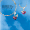 Silver Plated Hot Pink Cheetah Print Heart - Silver Plated Clip on Charm with Mini Year 2026