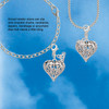 Silver Plated Large Open Filigree Heart - Silver Plated Clip on Charm with Mini Year 2026