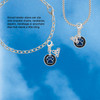 Silver Plated Royal Blue Paw on Black Disc - Silver Plated Clip on Charm with Mini Year 2026