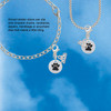 Silver Plated Black Paw on White Disc - Silver Plated Clip on Charm with Mini Year 2026