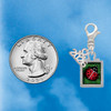 Silver Plated Red Ladybug in Shadow Box - Silver Plated Clip on Charm with Mini Year 2026 Jewelry Ideas and Examples