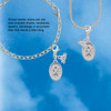 Silver Plated Awareness Ribbon - Oval Seal - Silver Plated Clip on Charm with Mini Year 2026