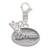Silver Plated Dream - Oval Seal - Silver Plated Clip on Charm with Mini Year 2026: Year to Remember Jewelry Gift - Celebrations