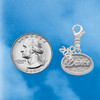 Silver Plated Dance - Oval Seal - Silver Plated Clip on Charm with Mini Year 2026 Jewelry Ideas and Examples