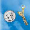 Gold-tone Crystal Script ''Peace'' - Gold-tone Plated Clip on Charm with Mini Year 2026 Jewelry Ideas and Examples