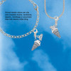 Silver Plated 3-D Resin Vanilla Ice Cream Cone with Crystals - Silver Plated Clip on Charm with Mini Year 2026
