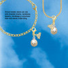 Gold-tone Ornament with White Snowflake - Gold-tone Plated Clip on Charm with Mini Year 2026