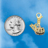 Gold-tone Small Jack O'Lantern with Stem - Gold-tone Plated Clip on Charm with Mini Year 2026 Jewelry Ideas and Examples
